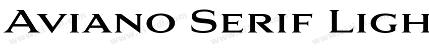 Aviano Serif Light字体转换